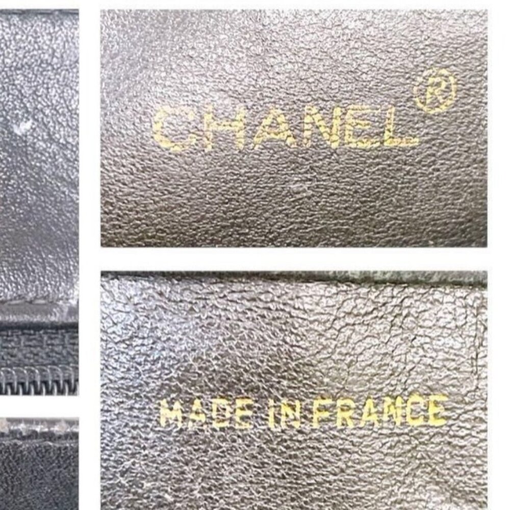 Authentic CHANEL Jumbo XL Shopping Tote Timeless Classic Black Lambskin Vintage - Picture 12 of 13